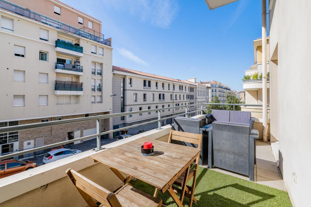 La Joliette; Duplex 2 Chambres, Parking Inclus+ Terrasse+ Ascenseur Marseille Exteriör bild